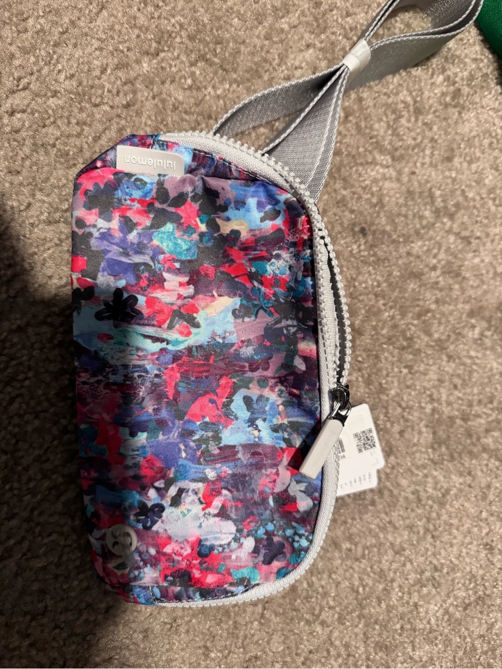 lululemon athletica Multicolor Abstract Floral Crossbody Bag